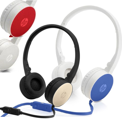 Microphone Tablette//Smartphone//Ordinateur portable Blanc//Argent HP Casque Audio filaire H2800