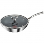 TEFAL-Poêle Wok Inox + Cv tous Feux + Induction 28cm - E4752044