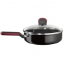 TEFAL-Sauteuse 2 Poignées + Cv Verre Comfort Grip 28cm - D5093702